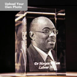 Medium Laser Photo Gift Block - Tower (Free Text Engraving Available) - Standard Delivery Will Be 3 Working Days. -DRINKWARE Sales Store laser tower4