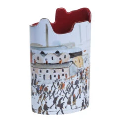 John Beswick Silhouette D'art Vase - Lowry - Going To Work -DRINKWARE Sales Store lowry going to work 5