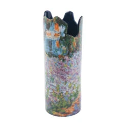 John Beswick Silhouette D'art Vase - Monet - Irises In Garden
