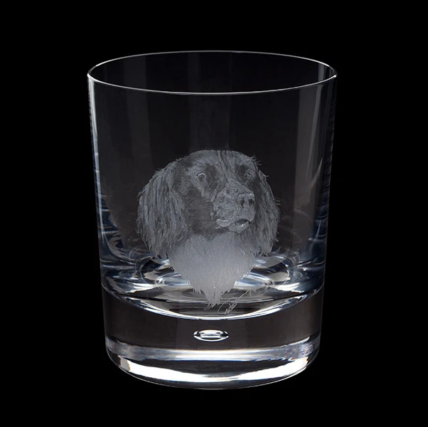 Hand Engraved Springer Spaniel Tumbler 3 Hand Engraved Springer Spaniel Tumbler