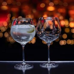 Glitz Gin & Tonic Copa, Set Of 2 -DRINKWARE Sales Store st2557 13 n p mood